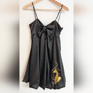 Baby Phat Black Bubble Mini Dress Size small Y2K Dream!
